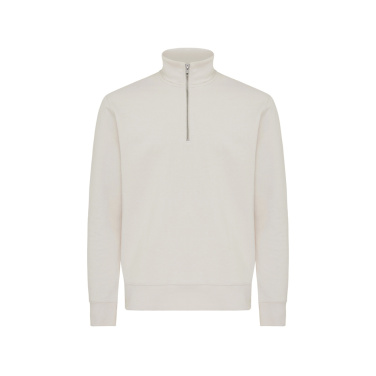 Logo trade promotional giveaways image of: IQONIQ Elgon recycled cotton quarter zip sweater
