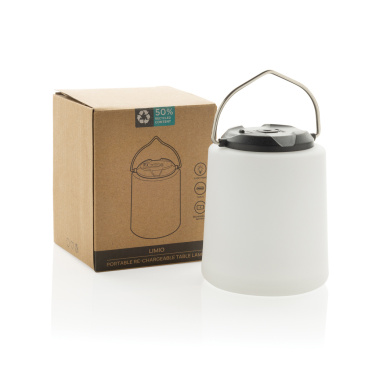 Logotrade corporate gift picture of: Limio RCS recycled plastic portable re-chargeable table lamp