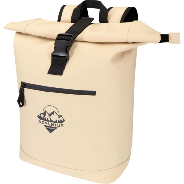 Logo trade corporate gifts image of: Resi Plus 15" GRS recycled roll-top backpack 18L