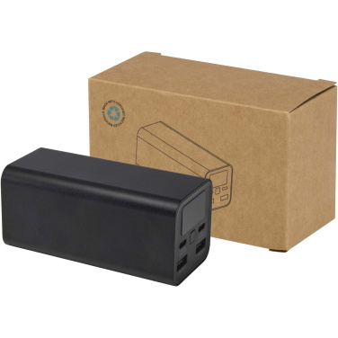 Logotrade promotional merchandise image of: Acamar 20.000 mAh 70W recycled aluminium laptop power bank