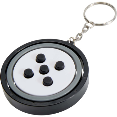 Logo trade promotional gifts image of: Spinx recycled plastic gyroscope fidget keychain