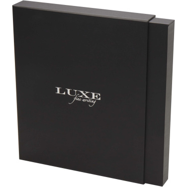 Logo trade promotional gifts image of: Legato Elegance A5 hard cover notebook and rollerball pen set