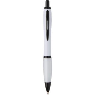 Logotrade promotional giveaways photo of: Nash recycled plastic ballpoint pen with black trims (black ink)