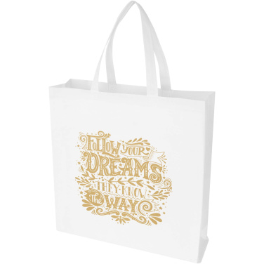 Logotrade promotional giveaways photo of: EcoSeal GRS recycled nonwoven gusset tote bag 12L