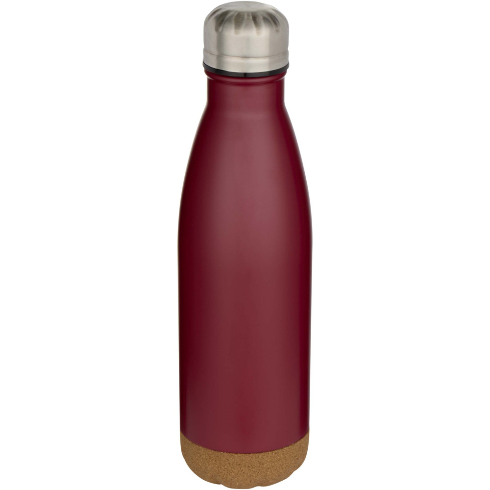 Logotrade advertising product image of: Cove 500 ml double wall vacuum insulated stainless steel water bottle with cork details