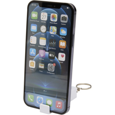 Logotrade promotional giveaway picture of: Aggia recycled plastic phone stand with fidget toy