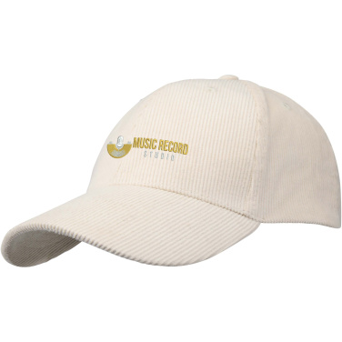 Logotrade promotional products photo of: Hutton 6 panel recycled corduroy cap
