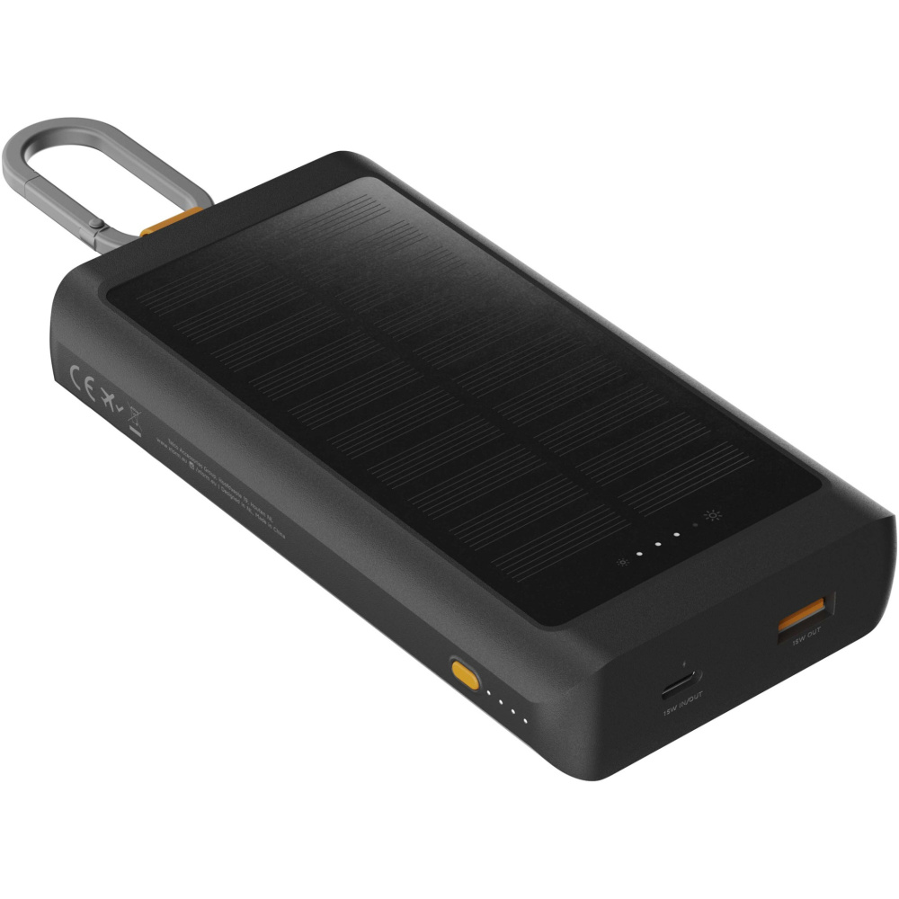 Logotrade corporate gift picture of: Xtorm XG2S101 Go2 10.000 mAh 15W solar power bank with light