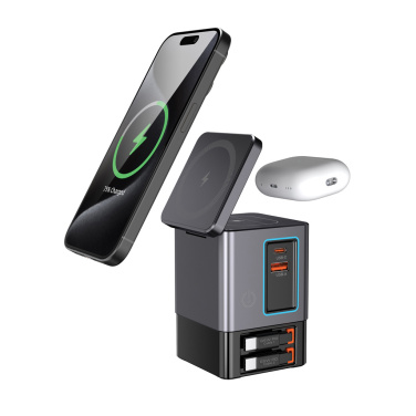 Logo trade corporate gifts picture of: Urban Vitamin Sacramento 105W GAN charger+retractable cables