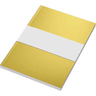 Logo trade corporate gift photo of: Novella Austen A5 metallic soft cover notebook - 100 sheets