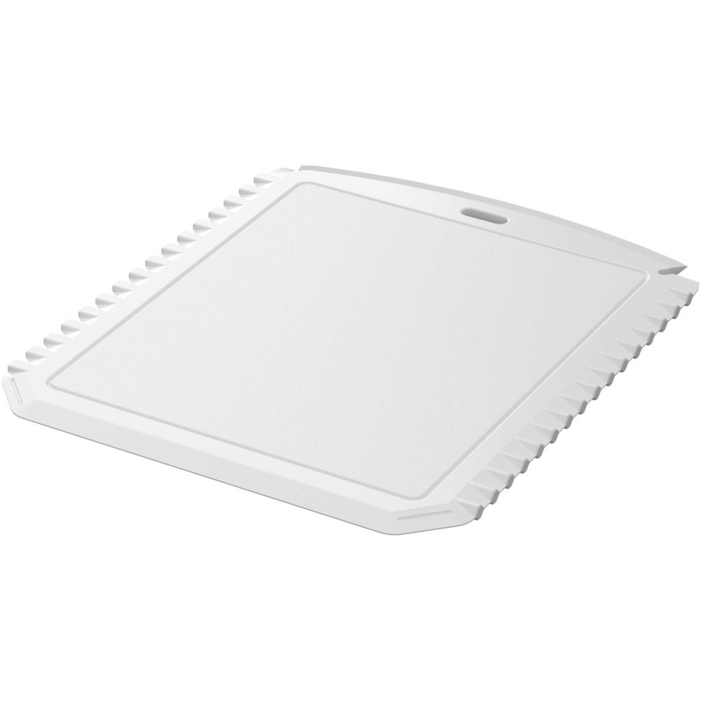 Logo trade promotional giveaway photo of: Thrym rectangular recycled plastic ice scraper