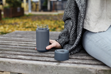 Logo trade corporate gifts image of: Black+Blum Glass Travel Cup 340ML