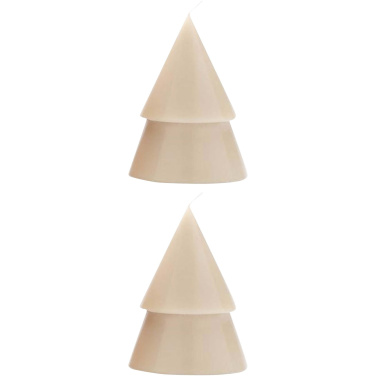 Logotrade promotional gift image of: Originalhome Xmas tree candle set of 2 - M