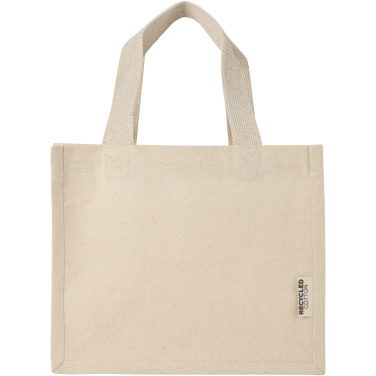 Logotrade promotional products photo of: Odessa 220 g/m² GRS recycled cotton mini gusset tote bag 9L