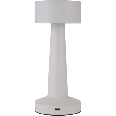 Logo trade advertising product photo of: Aludra rechargeable dimmable table lamp with 3 light modes