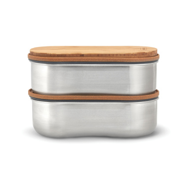 Logo trade corporate gifts image of: Black+Blum Stainless Steel Double Bento Box