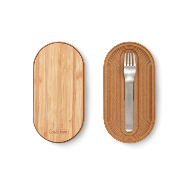 Logo trade promotional items picture of: Black+Blum Stainless Steel Double Bento Box