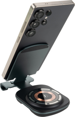 Logo trade promotional merchandise photo of: Phone holder with wireless charger