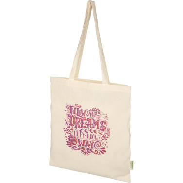 Logo trade promotional merchandise image of: Odisha 100 g/m² OCS organic tote bag 7L