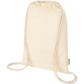 Odisha 140 g/m² OCS organic drawstring bag 5L, Natural