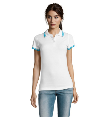Logo trade promotional products image of: PASADENA women polo 200g