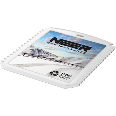 Logo trade business gifts image of: Thrym rectangular recycled plastic ice scraper