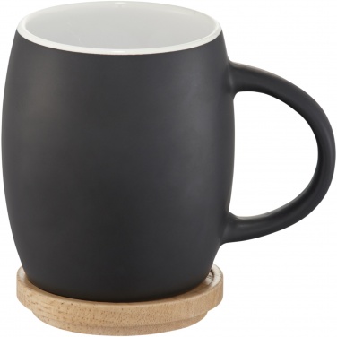 Logotrade firmakingid pilt: Kolde 400 ml keraamiline kruus puidust alusega