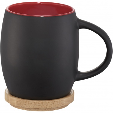 Logotrade firmakingitused pilt: Kolde 400 ml keraamiline kruus puidust alusega