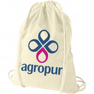 Logotrade firmakingituse foto: Oregon 100 g/m² puuvillane pingutusnööriga sussikott 5L