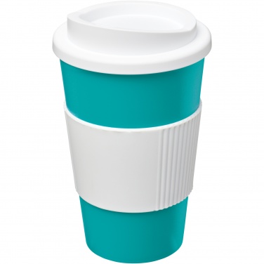 Logo trade meene pilt: Americano® 350 ml silikoonist võruga kohvitops