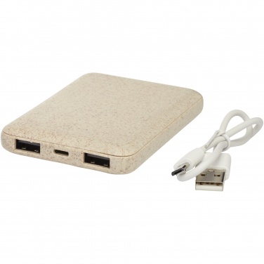 Logotrade firmakingituse foto: Asama 5000 mAh nisuõlgedest elektripank