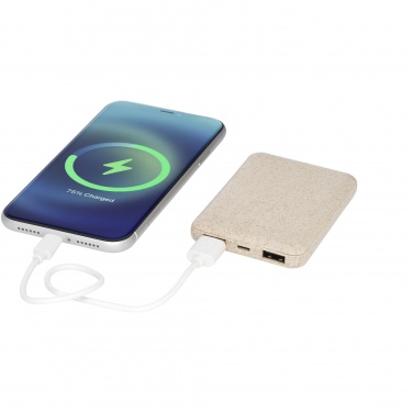Logo trade firmakingituse pilt: Asama 5000 mAh nisuõlgedest elektripank
