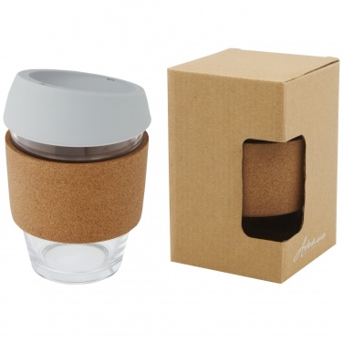 Logotrade meene foto: Lidan 360 ml borosilikaatklaasist termotops silikoonkaanega