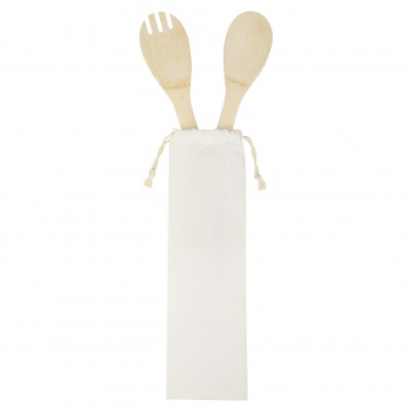 Logotrade ärikingi foto: Endiv bambusest salati lusikas ja kahvel