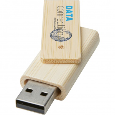 Logo trade ärikingituse pilt: Pöörake 4 GB bambusest USB-mälupulka