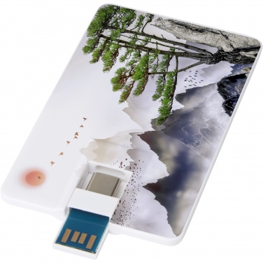 Logotrade ärikingi foto: Duo õhuke 32 GB USB-draiv koos Type-C ja USB-A 3.0-ga