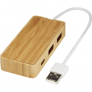 Logotrade meene foto: Tapase bambusest USB-jaotur