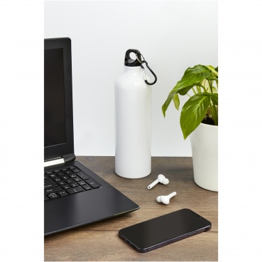 Logotrade reklaamtoote foto: Oregoni 770 ml RCS sertifikaadiga taaskasutatud alumiiniumist veepudel karabiiniga