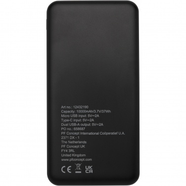 Logotrade reklaamkingi foto: Loop 10 000 mAh taaskasutatud plastist toitepank 
