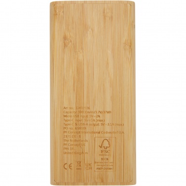 Logotrade reklaamkingid pilt: Tulda 10 000 mAh bambusest akupank