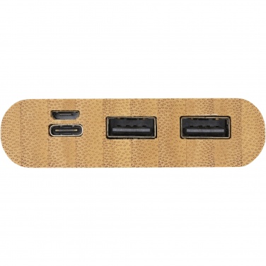 Logotrade reklaamtoote foto: Tulda 10 000 mAh bambusest akupank