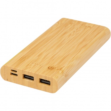 Logotrade reklaamtoote foto: Tulda 10 000 mAh bambusest akupank