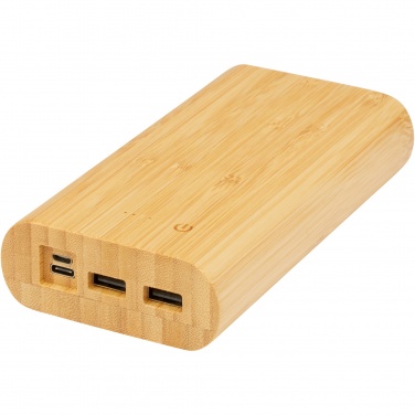 Logotrade meened pilt: Tulda 20 000 mAh bambusest akupank