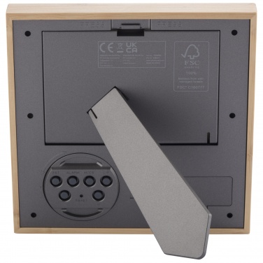 Logotrade reklaamtoote foto: Sasa bambusest fotoraam termomeetriga