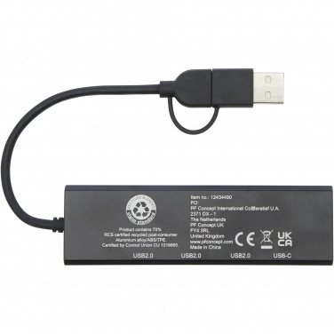 Logotrade firmakingituse foto: Rise RCS-i taaskasutatud alumiiniumist USB 2.0 jaotur