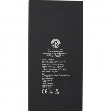 Logo trade meened foto: Ühendage 5000 mAh taaskasutatud alumiiniumist akupank 