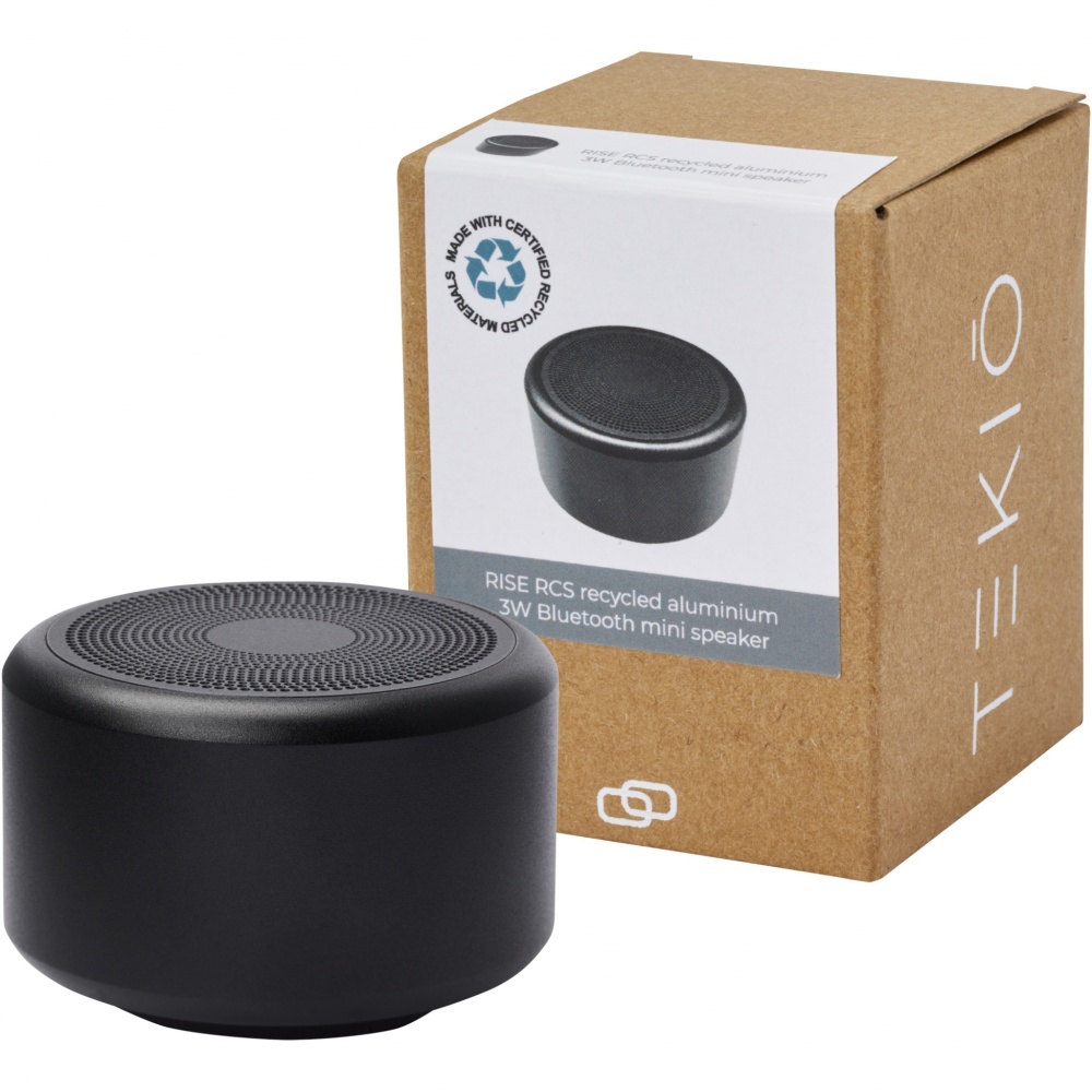 Logotrade reklaamkingituse foto: Rise 3W RCS taaskasutatud alumiiniumist Bluetooth® minikõlar 