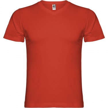 Logotrade ärikingituse foto: Samojeedo lühikeste varrukatega meeste v-kaelusega T-särk