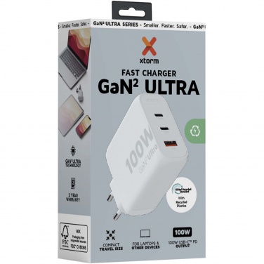 Logo trade reklaamtoote pilt: Xtorm XEC100 GaN² Ultra 100 W seinalaadija