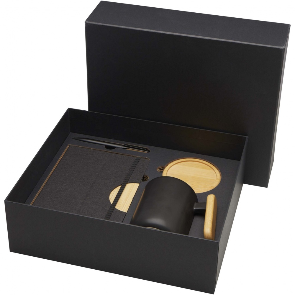 Logo trade firmakingid foto: Kinkekomplekt Laura A5 märkmiku, pastaka ja kruusiga